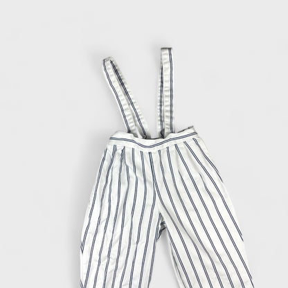 VINTAGE STRIPE SUSPENDER PANTS - 3T