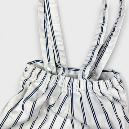 VINTAGE STRIPE SUSPENDER PANTS - 3T