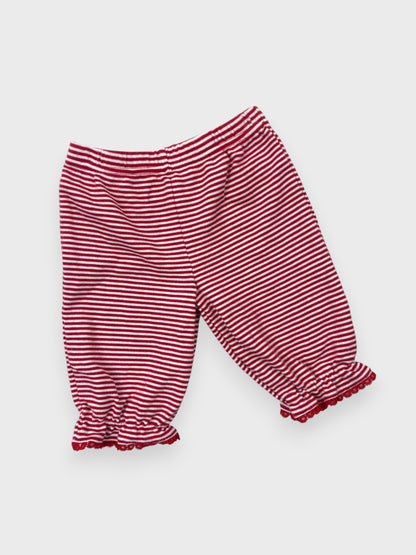 STRIPED RUFFLE PANTS - 6M