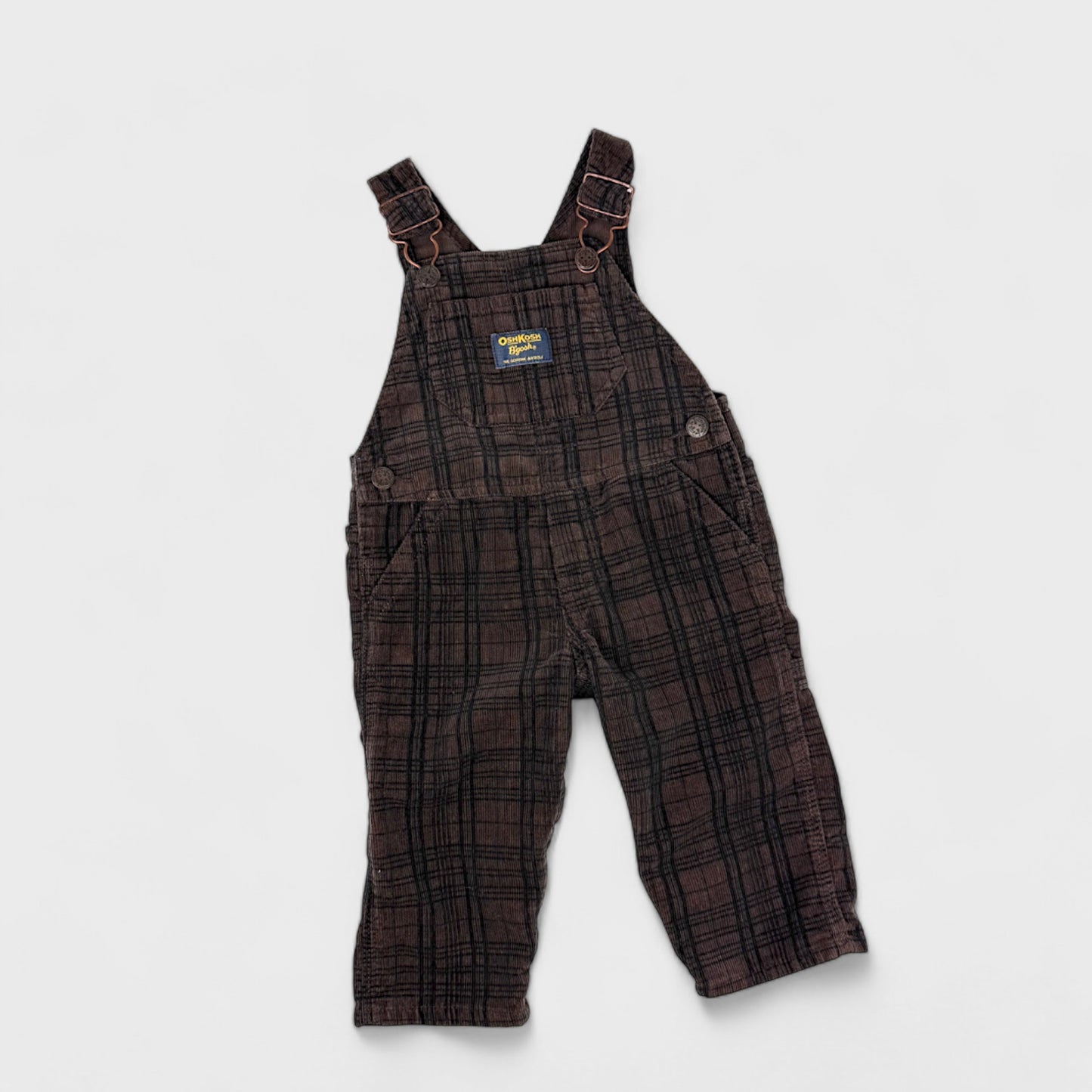 BROWN OSH KOSH OVERALLS - 9M