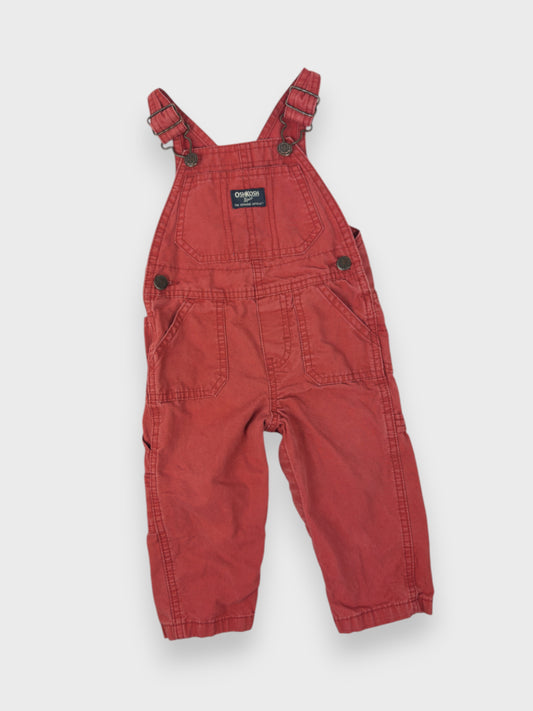 RUSTY RED OSH KOSH OVERALLS - 12M