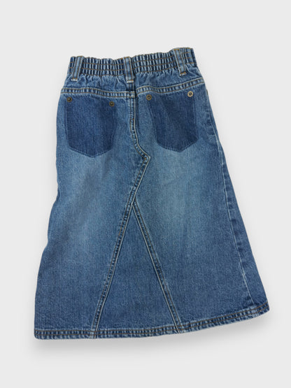 VINTAGE DENIM MAXI SKIRT - 4T