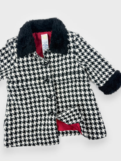 VINTAGE GYMBOREE HOUNDSTOOTH COAT - 18M