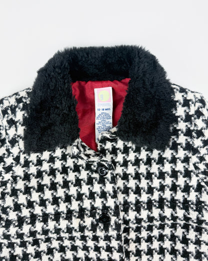 VINTAGE GYMBOREE HOUNDSTOOTH COAT - 18M