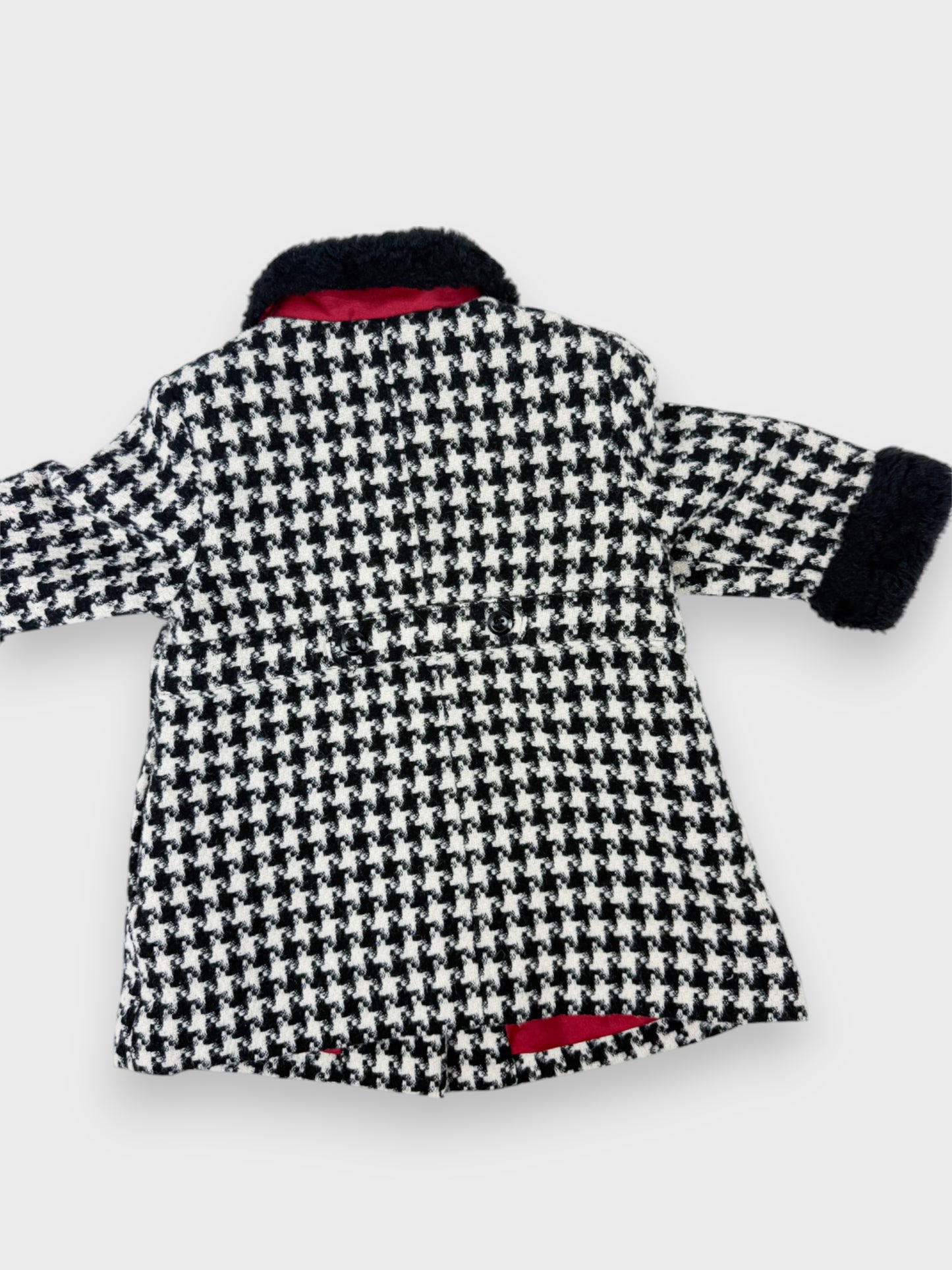 VINTAGE GYMBOREE HOUNDSTOOTH COAT - 18M