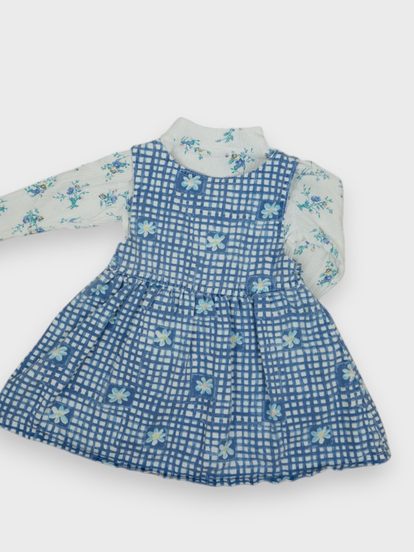 VINTAGE LEE FLORAL DRESS + TOP SET - 3T