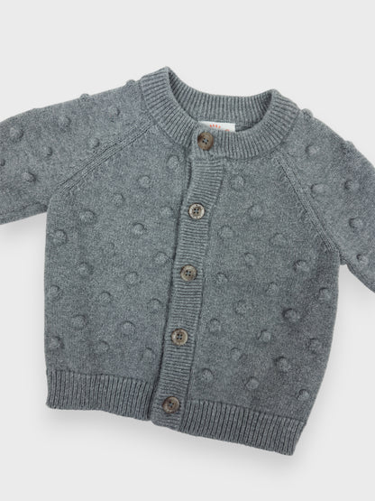 GREY BUBBLE SWEATER - 6M