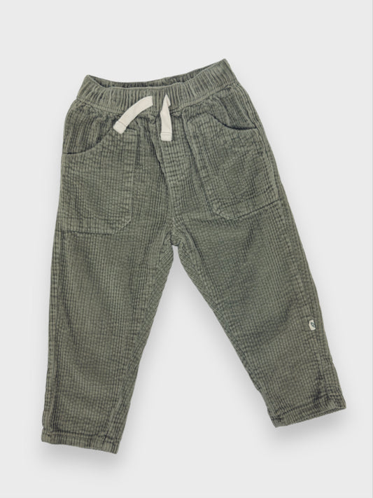 ORGANIC SAGE CORDUROY PANTS - 18M