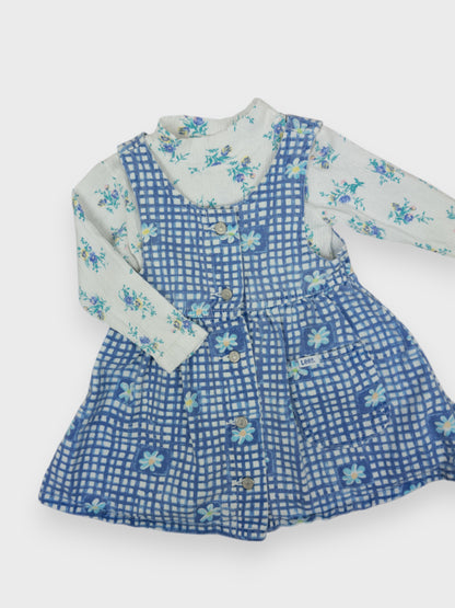 VINTAGE LEE FLORAL DRESS + TOP SET - 3T